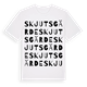 White t-shirt med Skjutsgärde ordlek t-shirt