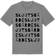 Mid Heather Gray t-shirt med Skjutsgärde ordlek t-shirt