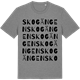 Mid Heather Gray t-shirt med Skogängen ordlek t-shirt