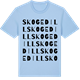 Blue Soul t-shirt med Skogedill ordlek t-shirt