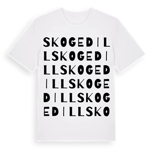 Skogedill ordlek t-shirt – ekologisk bomull t-shirt från Pinshirt