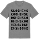 Mid Heather Gray t-shirt med Skoghem ordlek t-shirt
