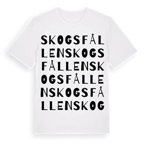 Skogsfållen ordlek t-shirt – ekologisk bomull t-shirt från Pinshirt