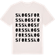 Vintage White t-shirt med Skogsfors ordlek t-shirt