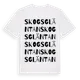 White t-shirt med Skogsgläntan ordlek t-shirt