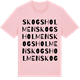 Pink Cotton t-shirt med Skogsholmen ordlek t-shirt