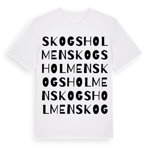 Skogsholmen ordlek t-shirt – ekologisk bomull t-shirt från Pinshirt