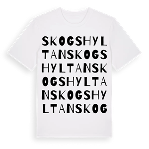 Skogshyltan ordlek t-shirt – ekologisk bomull t-shirt från Pinshirt