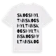 White t-shirt med Skogshyltan ordlek t-shirt