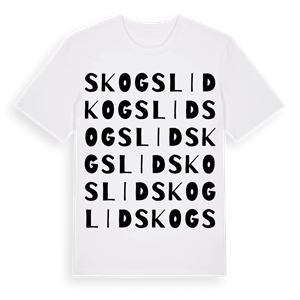 Skogslid ordlek t-shirt – ekologisk bomull t-shirt från Pinshirt