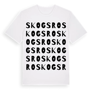 Skogsro ordlek t-shirt – ekologisk bomull t-shirt från Pinshirt