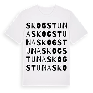 Skogstuna ordlek t-shirt – ekologisk bomull t-shirt från Pinshirt