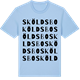 Blue Soul t-shirt med Sköldsbo ordlek t-shirt