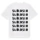 White t-shirt med Sköldsbo ordlek t-shirt
