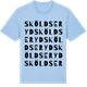 Blue Soul t-shirt med Sköldseryd ordlek t-shirt