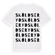 White t-shirt med Sköldseryd ordlek t-shirt
