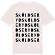 Vintage White t-shirt med Sköldseryd ordlek t-shirt