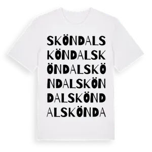 Sköndal ordlek t-shirt – ekologisk bomull t-shirt från Pinshirt