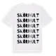White t-shirt med Skörhult ordlek t-shirt