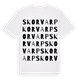 Skorvarp ordlek t-shirt