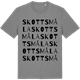 Mid Heather Gray t-shirt med Skottsmåla ordlek t-shirt