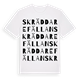 White t-shirt med Skräddarefällan ordlek t-shirt