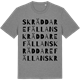 Mid Heather Gray t-shirt med Skräddarefällan ordlek t-shirt