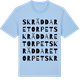Blue Soul t-shirt med Skräddaretorpet ordlek t-shirt