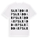 Skräddarp ordlek t-shirt