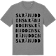 Mid Heather Gray t-shirt med Skränudden ordlek t-shirt