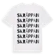 White t-shirt med Skräppan ordlek t-shirt