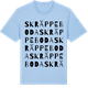 Blue Soul t-shirt med Skräppeboda ordlek t-shirt