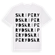 Skriperyd ordlek t-shirt