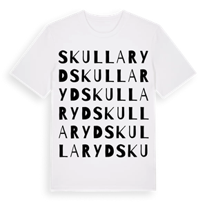 Skullaryd ordlek t-shirt – ekologisk bomull t-shirt från Pinshirt