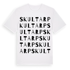 Skultarp ordlek t-shirt – ekologisk bomull t-shirt från Pinshirt