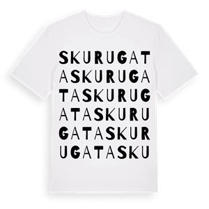 Skurugata ordlek t-shirt – ekologisk bomull t-shirt från Pinshirt