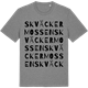 Mid Heather Gray t-shirt med Skväckermossen ordlek t-shirt