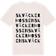 Vintage White t-shirt med Skväckermossen ordlek t-shirt