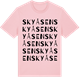 Pink Cotton t-shirt med Skyåsen ordlek t-shirt