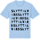 Blue Soul t-shirt med Skyttakvarn ordlek t-shirt