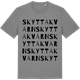 Mid Heather Gray t-shirt med Skyttakvarn ordlek t-shirt