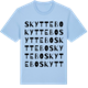 Blue Soul t-shirt med Skyttebo ordlek t-shirt