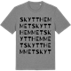 Mid Heather Gray t-shirt med Skytthemmet ordlek t-shirt