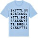 Blue Soul t-shirt med Skyttlingebäck ordlek t-shirt