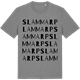 Mid Heather Gray t-shirt med Slammarp ordlek t-shirt