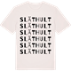 Vintage White t-shirt med Släthult ordlek t-shirt