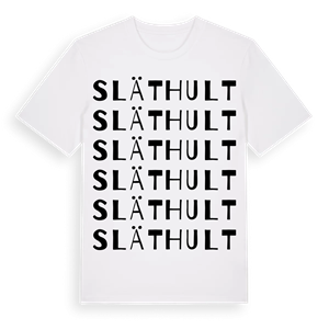 Släthult ordlek t-shirt – ekologisk bomull t-shirt från Pinshirt