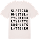 Vintage White t-shirt med Slättebrohult ordlek t-shirt