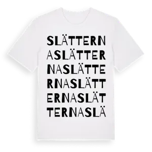 Slätterna ordlek t-shirt – ekologisk bomull t-shirt från Pinshirt