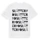 White t-shirt med Slätteryd ordlek t-shirt